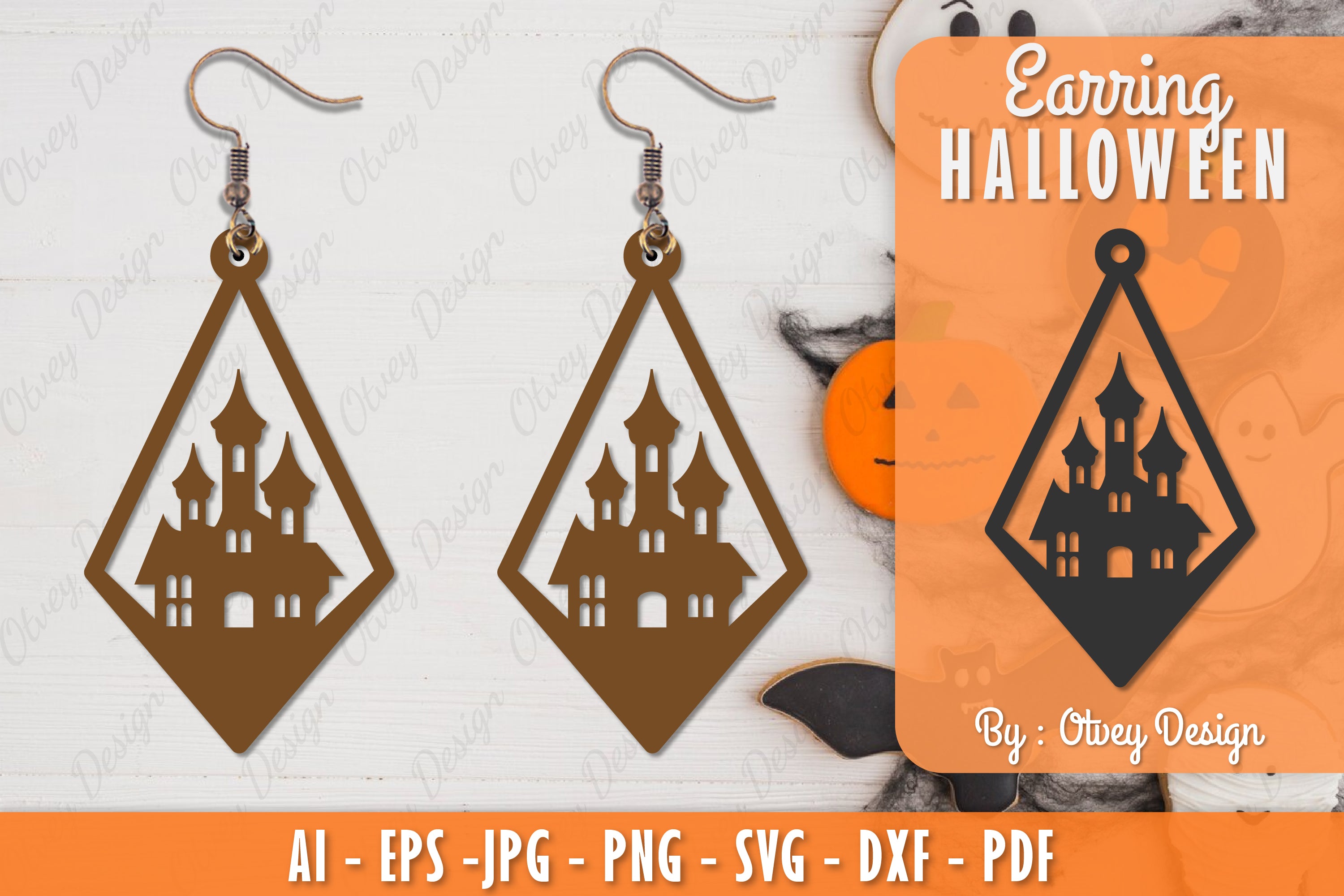Earring Halloween Lasercut SVG Bundle 143 - CraftNest - Digital Crafting and Art
