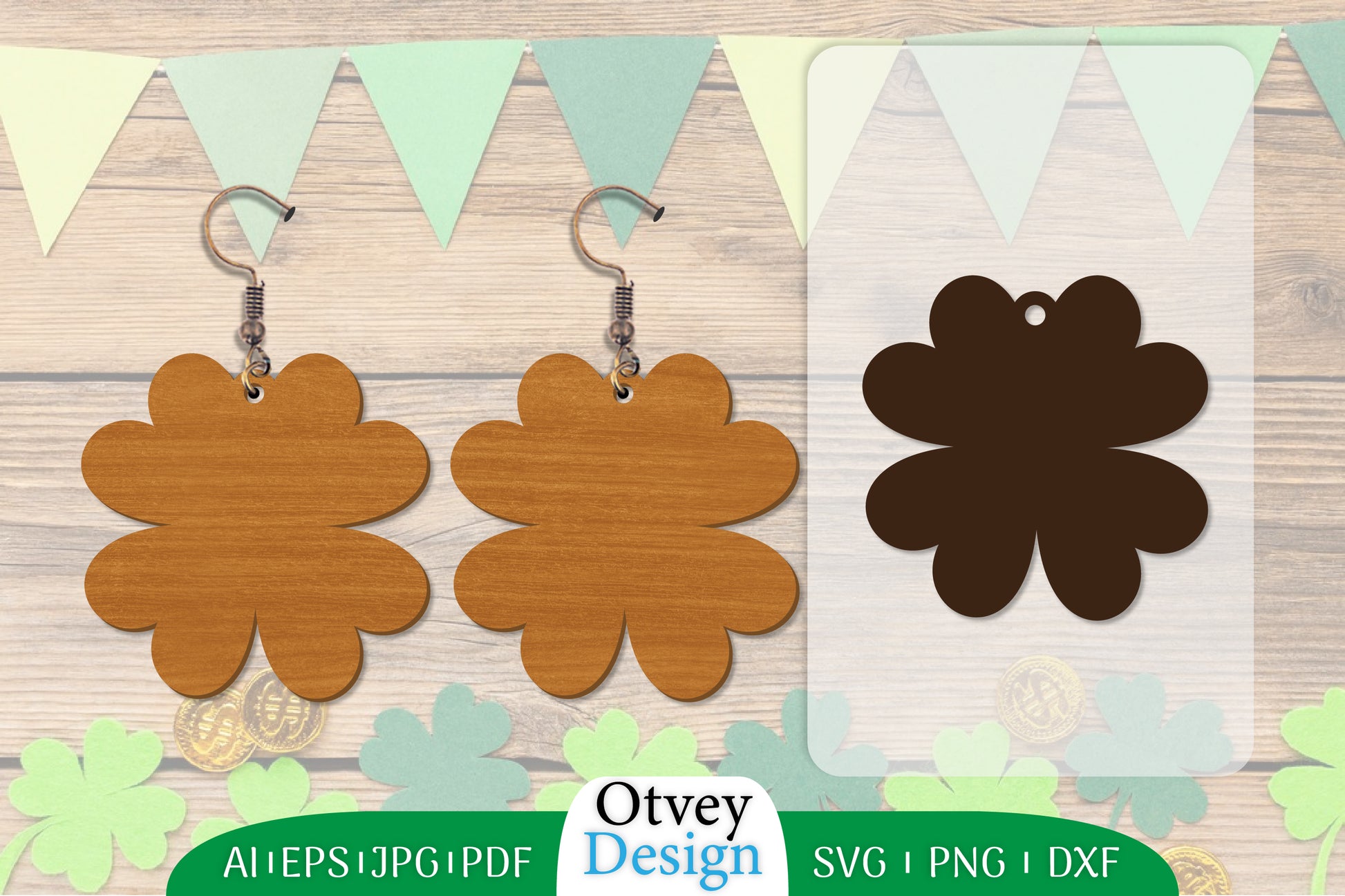 St Patrick's Day Earring Lasercut SVG Bundle 7 - CraftNest - Digital Crafting and Art