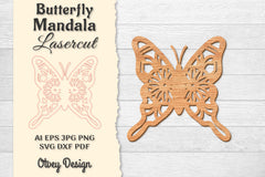 Butterfly Mandala Lasercut SVG Bundle 6 - CraftNest - Digital Crafting and Art