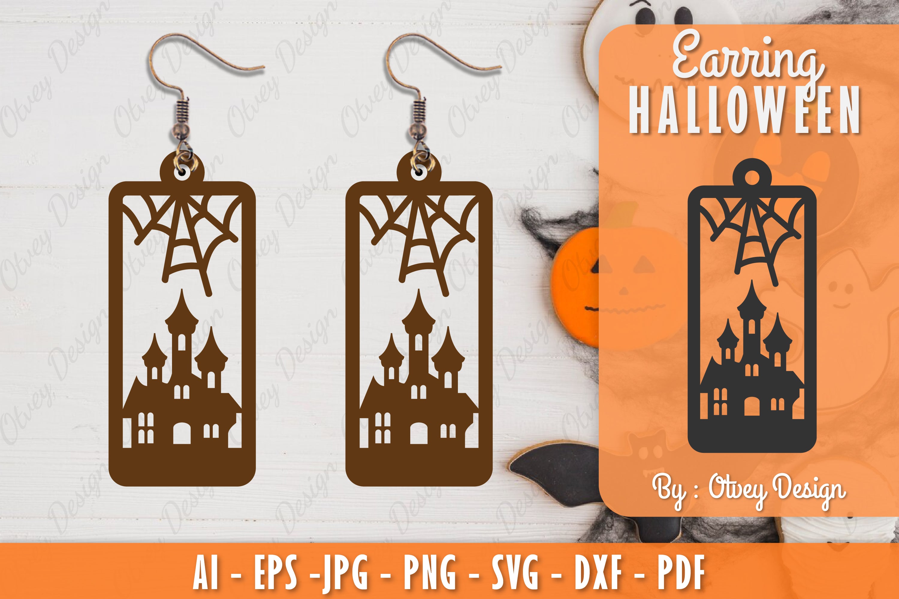 Earring Halloween Lasercut SVG Bundle 57 - CraftNest - Digital Crafting and Art
