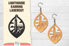 Lighthouse Earring Lasercut SVG Bundle