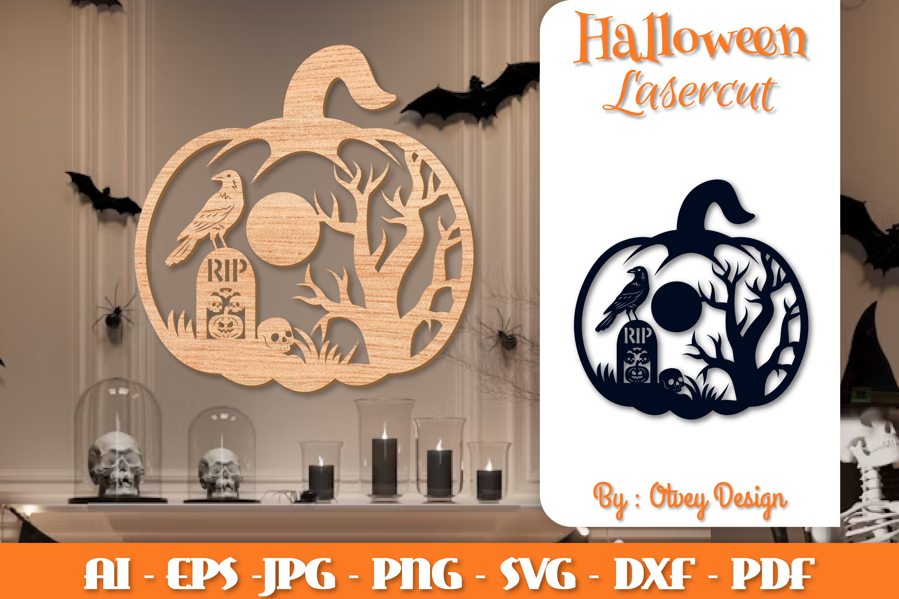 Halloween Pumpkins Lasercut SVG Bundle