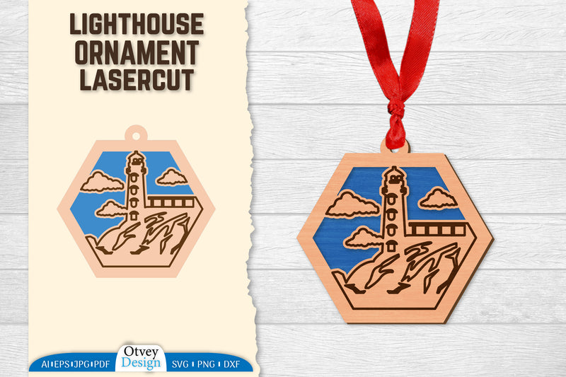 Lighthouse Lasercut Ornament SVG Bundle 45 - CraftNest - Digital Crafting and Art