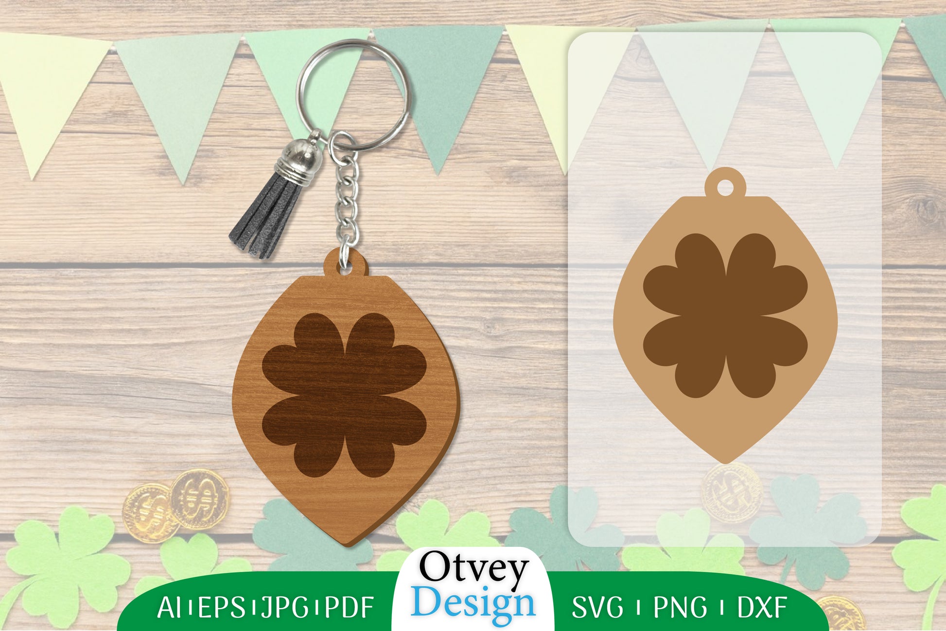 St Patrick's Day Keychain SVG Bundle 64 - CraftNest - Digital Crafting and Art