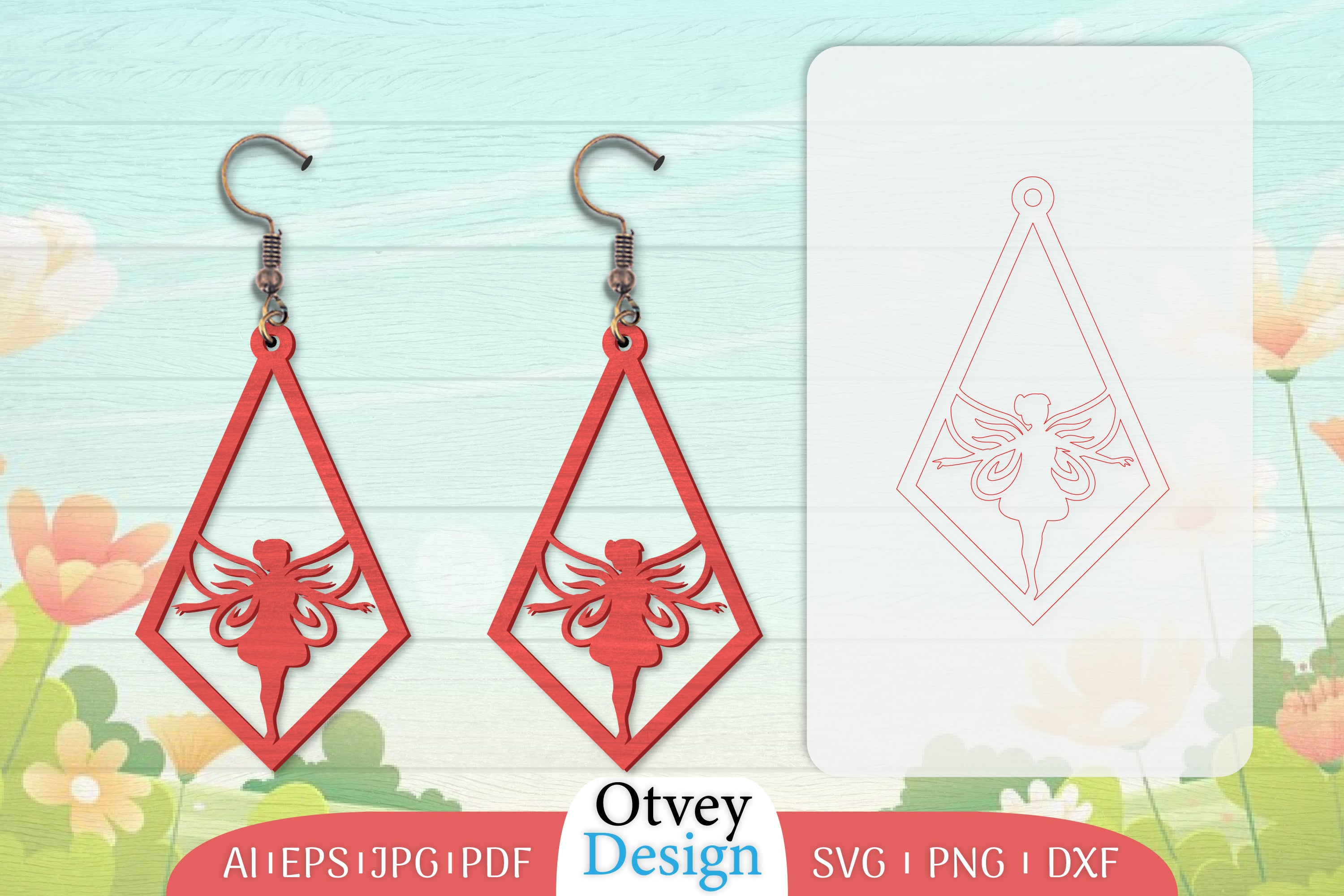 Fairy Earring Lasercut SVG Bundle 30 - CraftNest - Digital Crafting and Art