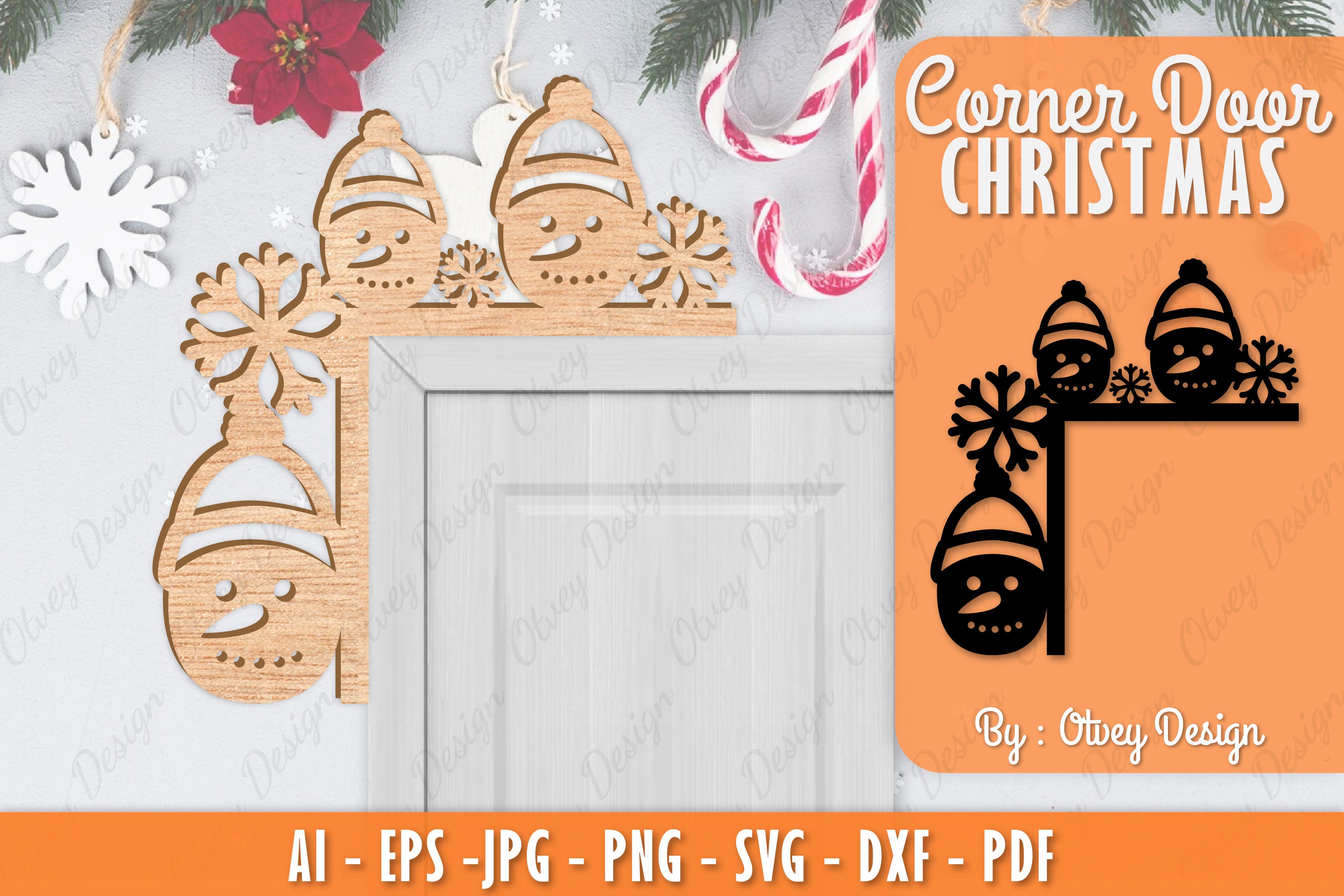 Christmas Corner Door SVG Bundle 25 - CraftNest - Digital Crafting and Art
