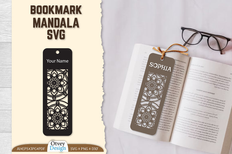Mandala Bookmark SVG Bundle 9 - CraftNest - Digital Crafting and Art
