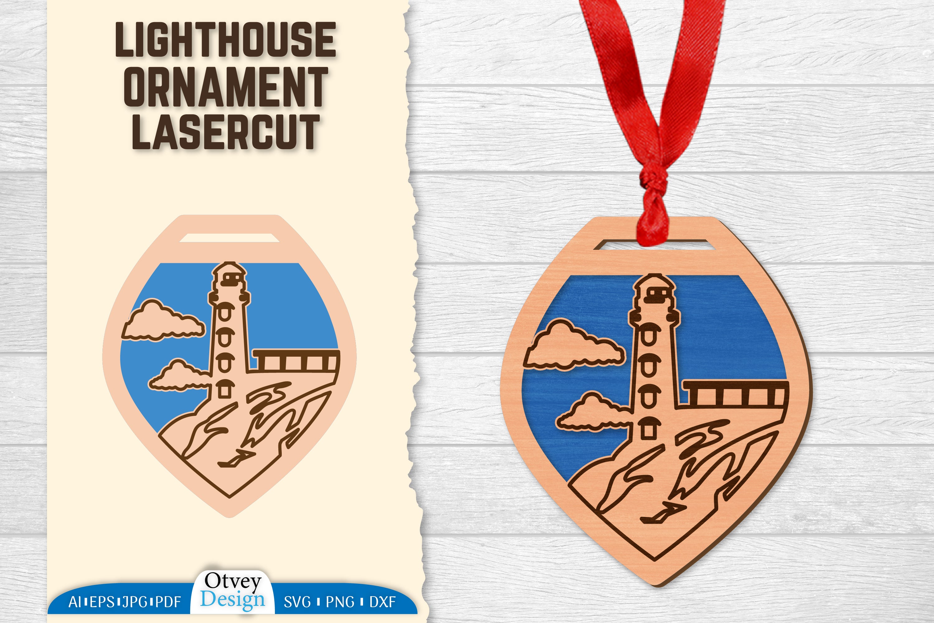 Lighthouse Lasercut Ornament SVG Bundle 83 - CraftNest - Digital Crafting and Art