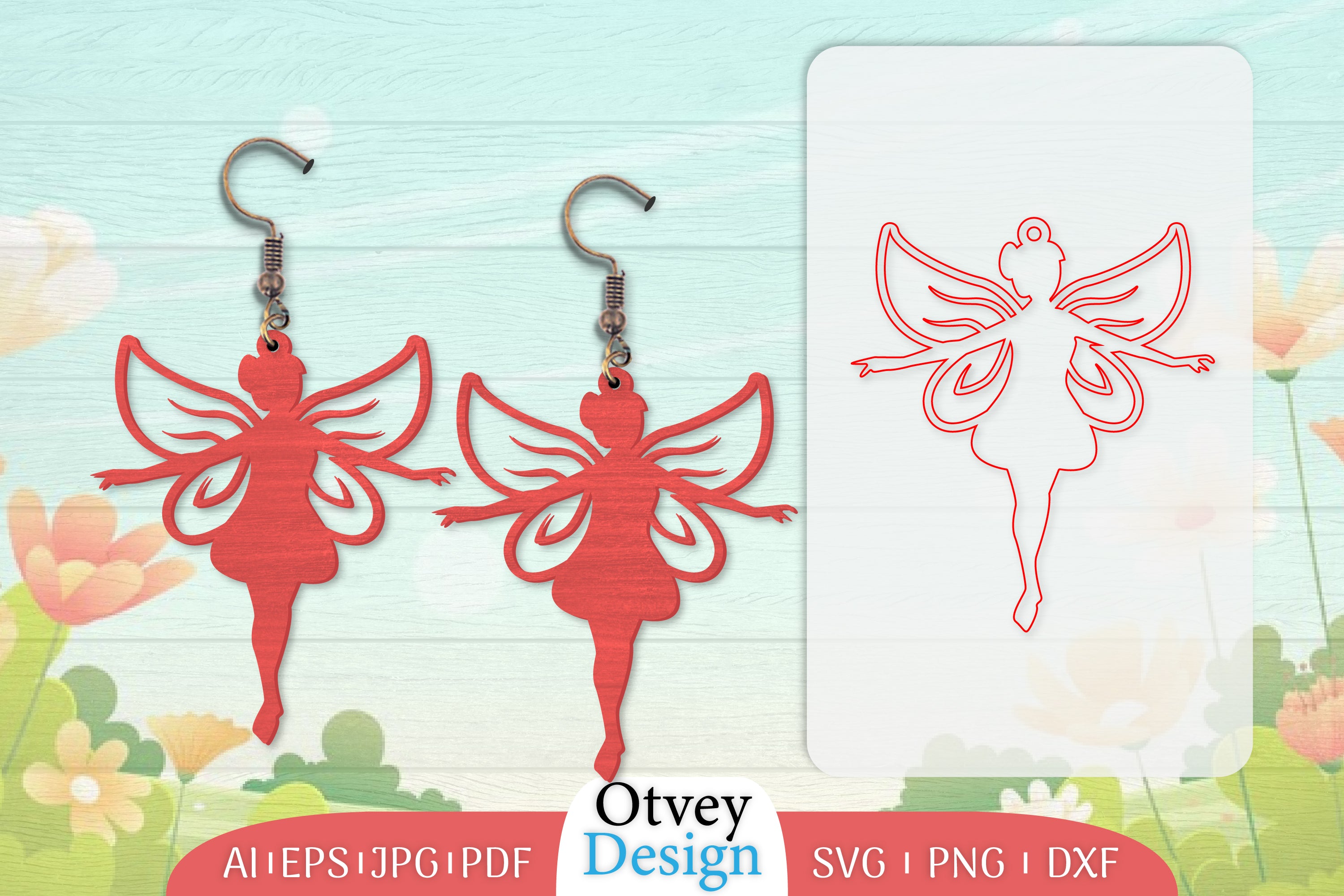 Fairy Earring Lasercut SVG Bundle 6 - CraftNest - Digital Crafting and Art
