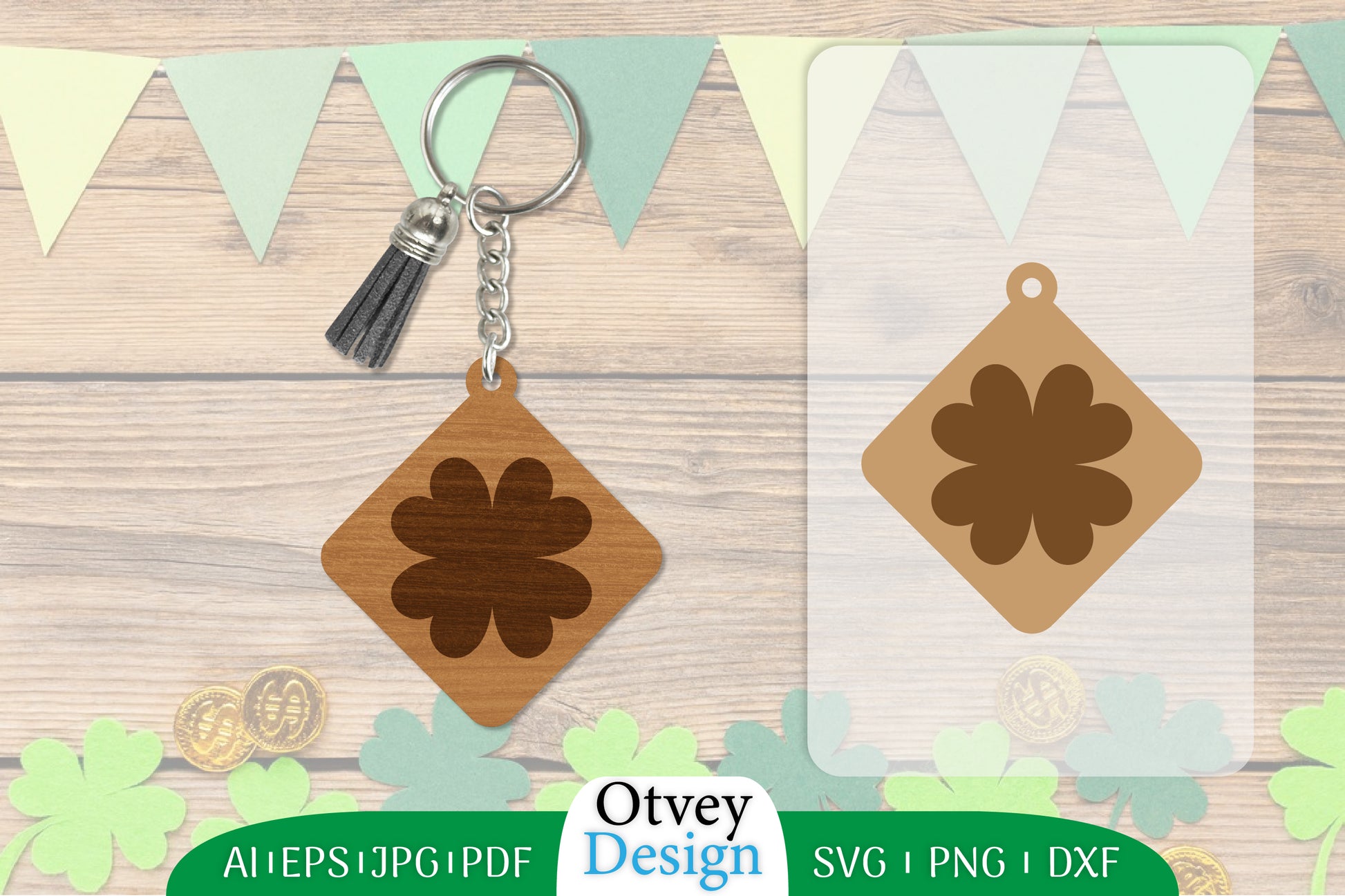 St Patrick's Day Keychain SVG Bundle 45 - CraftNest - Digital Crafting and Art