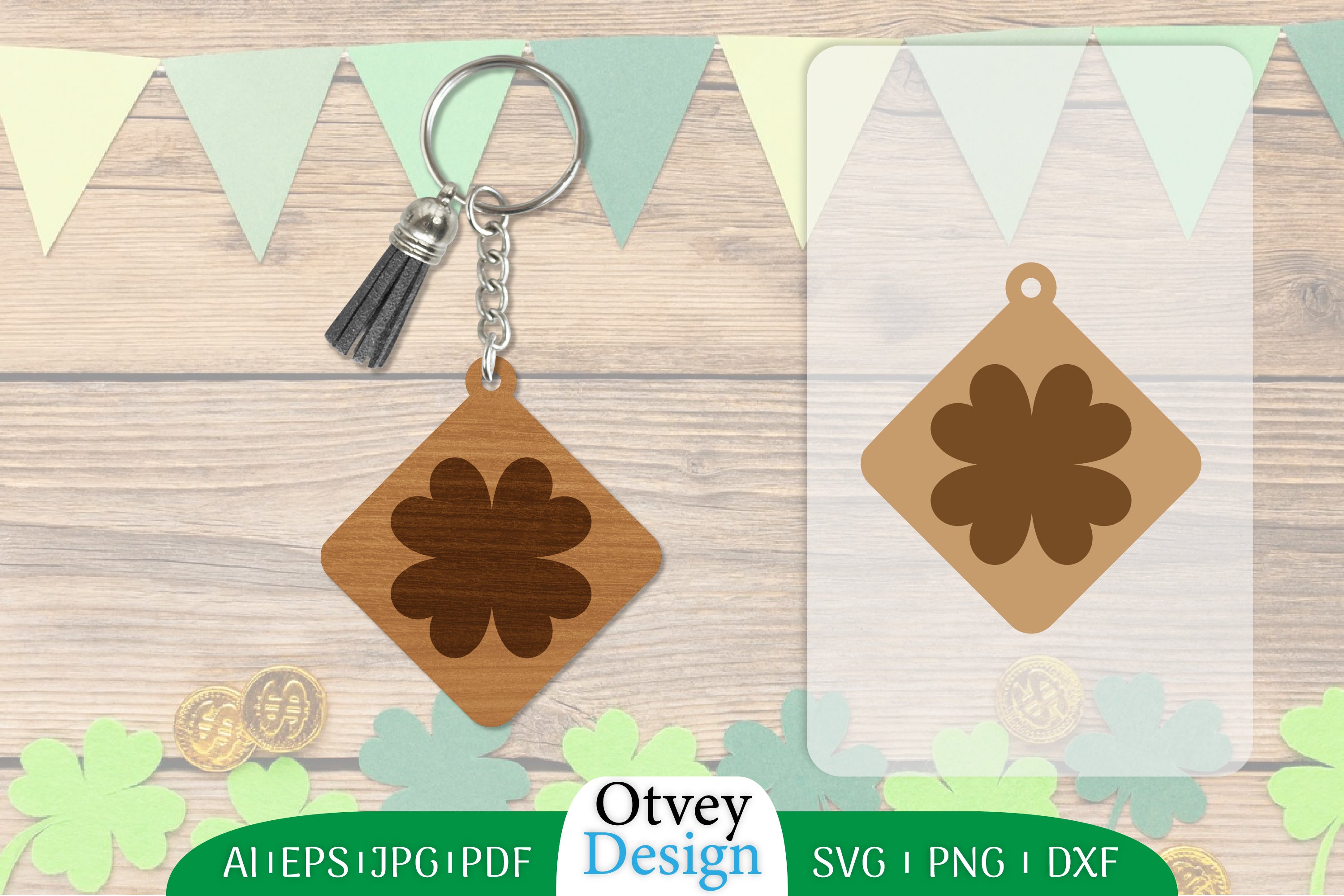 St Patrick's Day Keychain SVG Bundle 45 - CraftNest - Digital Crafting and Art
