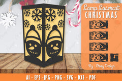 Christmas Lamp Lasercut SVG Bundle 27 - CraftNest - Digital Crafting and Art
