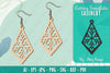Snowflake Earring Lasercut SVG Bundle