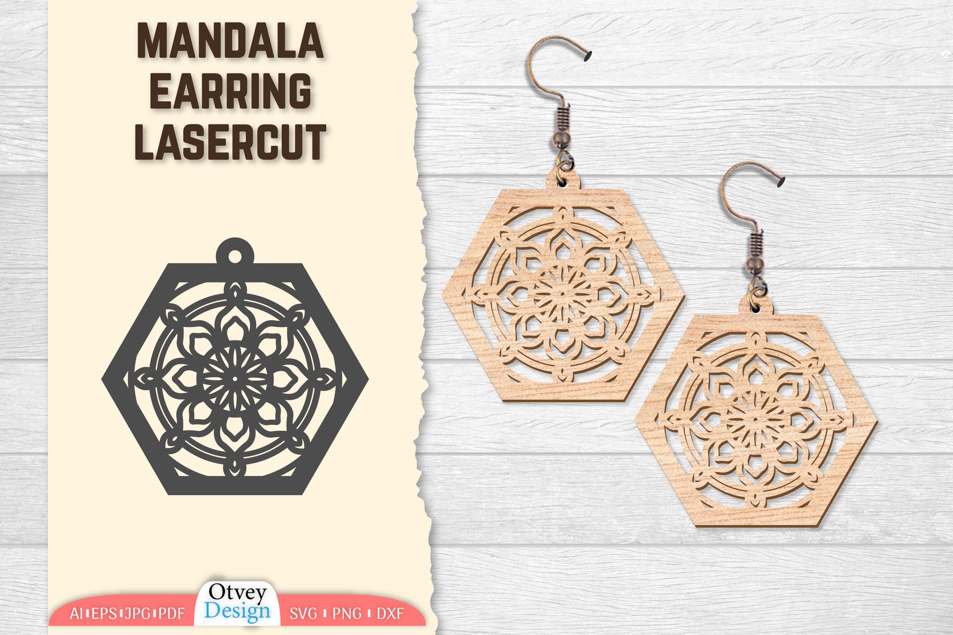Earring Mandala Lasercut SVG Bundle 45 - CraftNest - Digital Crafting and Art