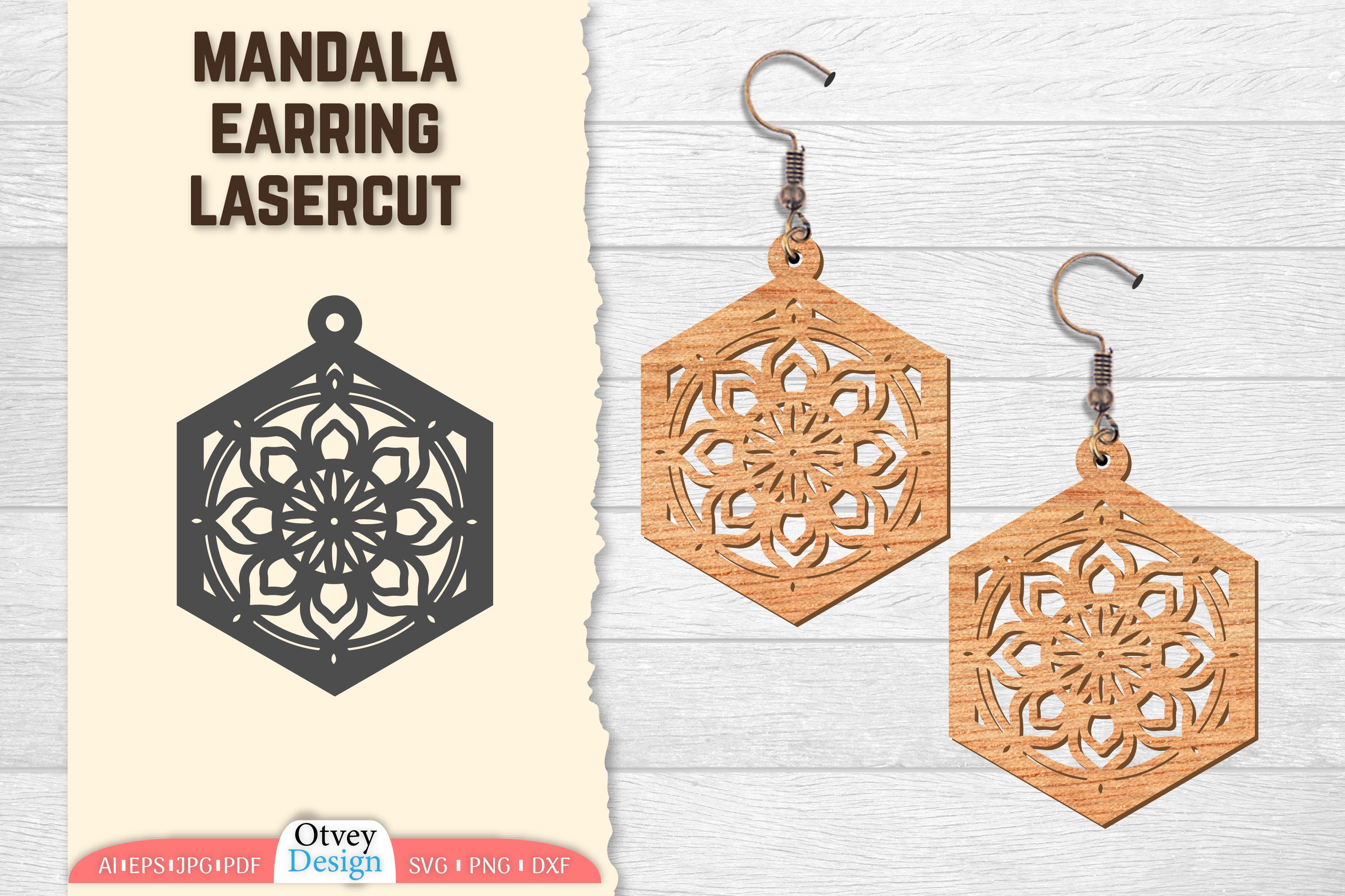 Earring Mandala Lasercut SVG Bundle 53 - CraftNest - Digital Crafting and Art