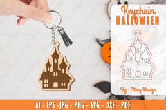 Keychain Halloween Lasercut SVG Bundle 27 - CraftNest - Digital Crafting and Art