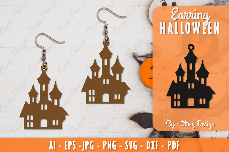 Earring Halloween Lasercut SVG Bundle 27 - CraftNest - Digital Crafting and Art