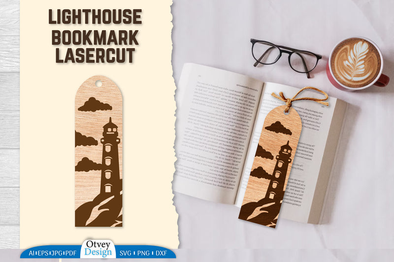 Lighthouse Bookmark SVG Bundle 9 - CraftNest - Digital Crafting and Art