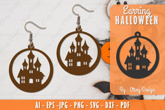 Earring Halloween Lasercut SVG Bundle 201 - CraftNest - Digital Crafting and Art