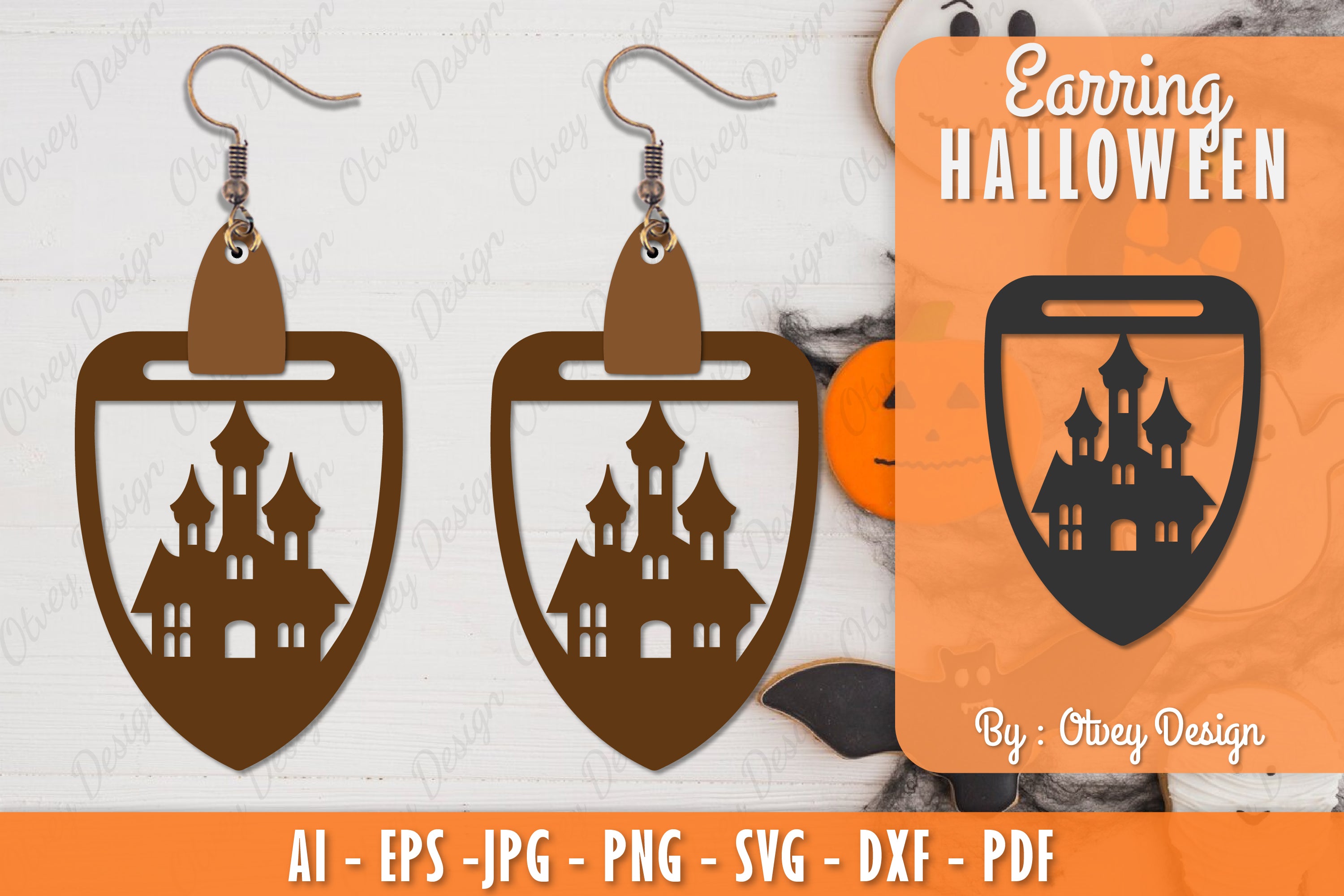 Earring Halloween Lasercut SVG Bundle 259 - CraftNest - Digital Crafting and Art