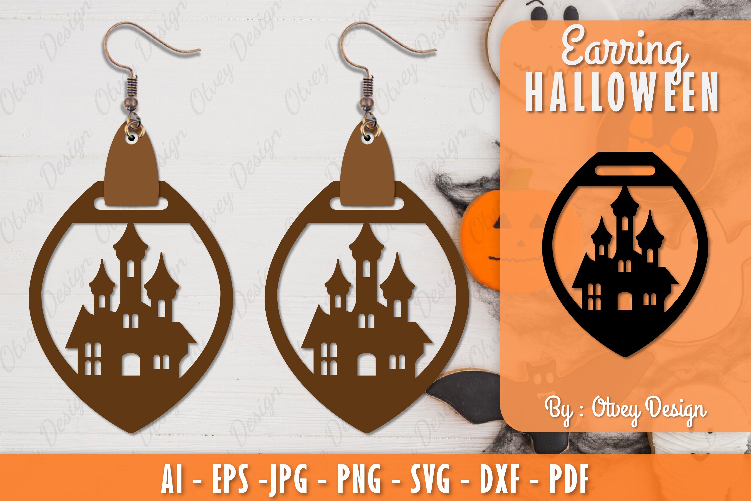 Earring Halloween Lasercut SVG Bundle 288 - CraftNest - Digital Crafting and Art