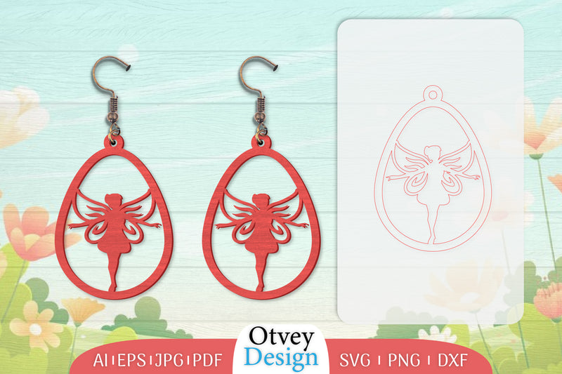 Fairy Earring Lasercut SVG Bundle 38 - CraftNest - Digital Crafting and Art