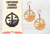 Lighthouse Earring Lasercut SVG Bundle