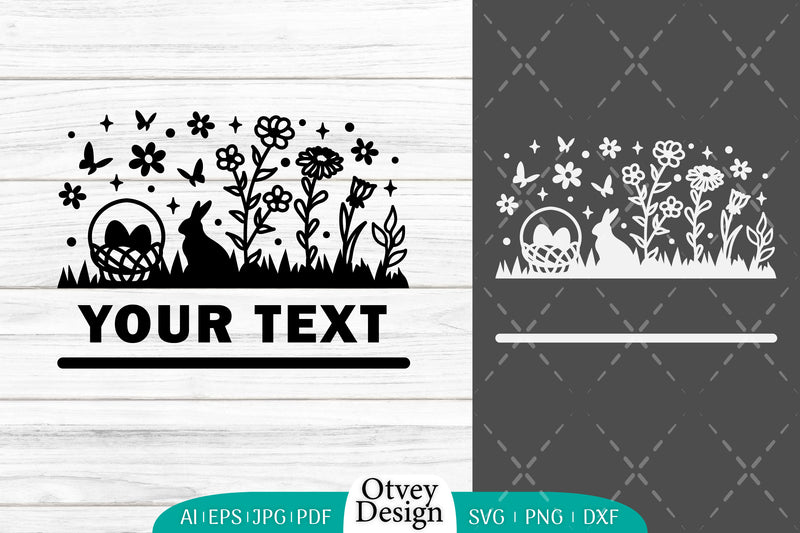 Easter Bunny Garden Scene SVG Bundle 13 - CraftNest - Digital Crafting and Art