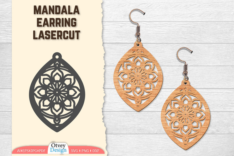 Earring Mandala Lasercut SVG Bundle 29 - CraftNest - Digital Crafting and Art