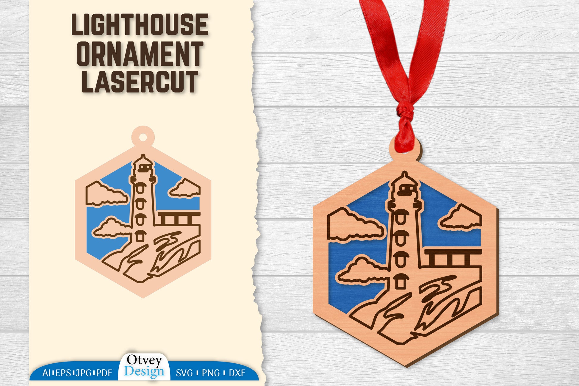 Lighthouse Lasercut Ornament SVG Bundle 61 - CraftNest - Digital Crafting and Art