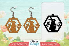 Earring Rabbit Lasercut SVG Bundle 78 - CraftNest - Digital Crafting and Art