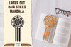 Laser Cut Mandala Hair Sticks SVG Bundle