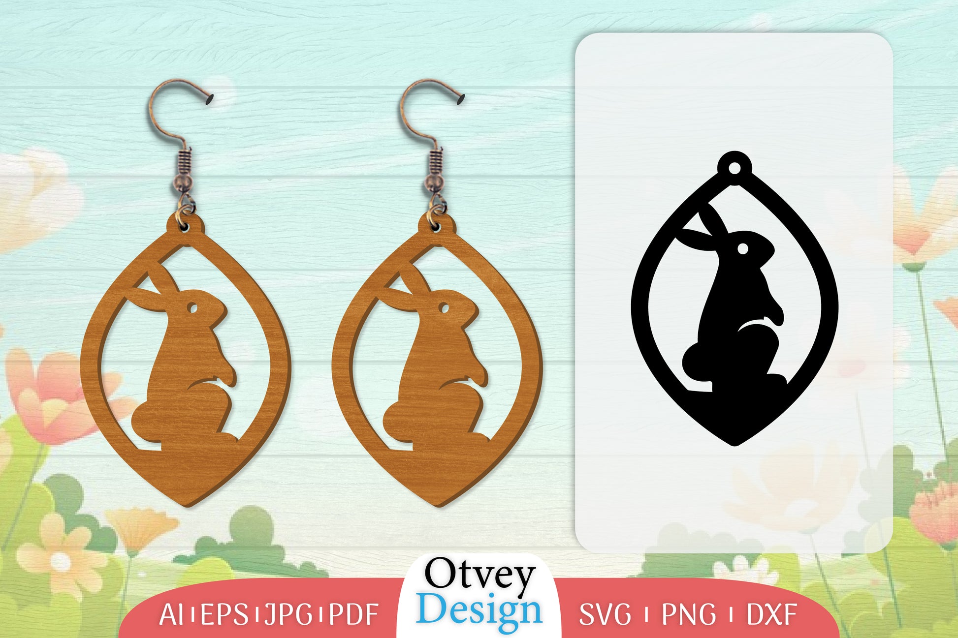 Earring Rabbit Lasercut SVG Bundle 42 - CraftNest - Digital Crafting and Art