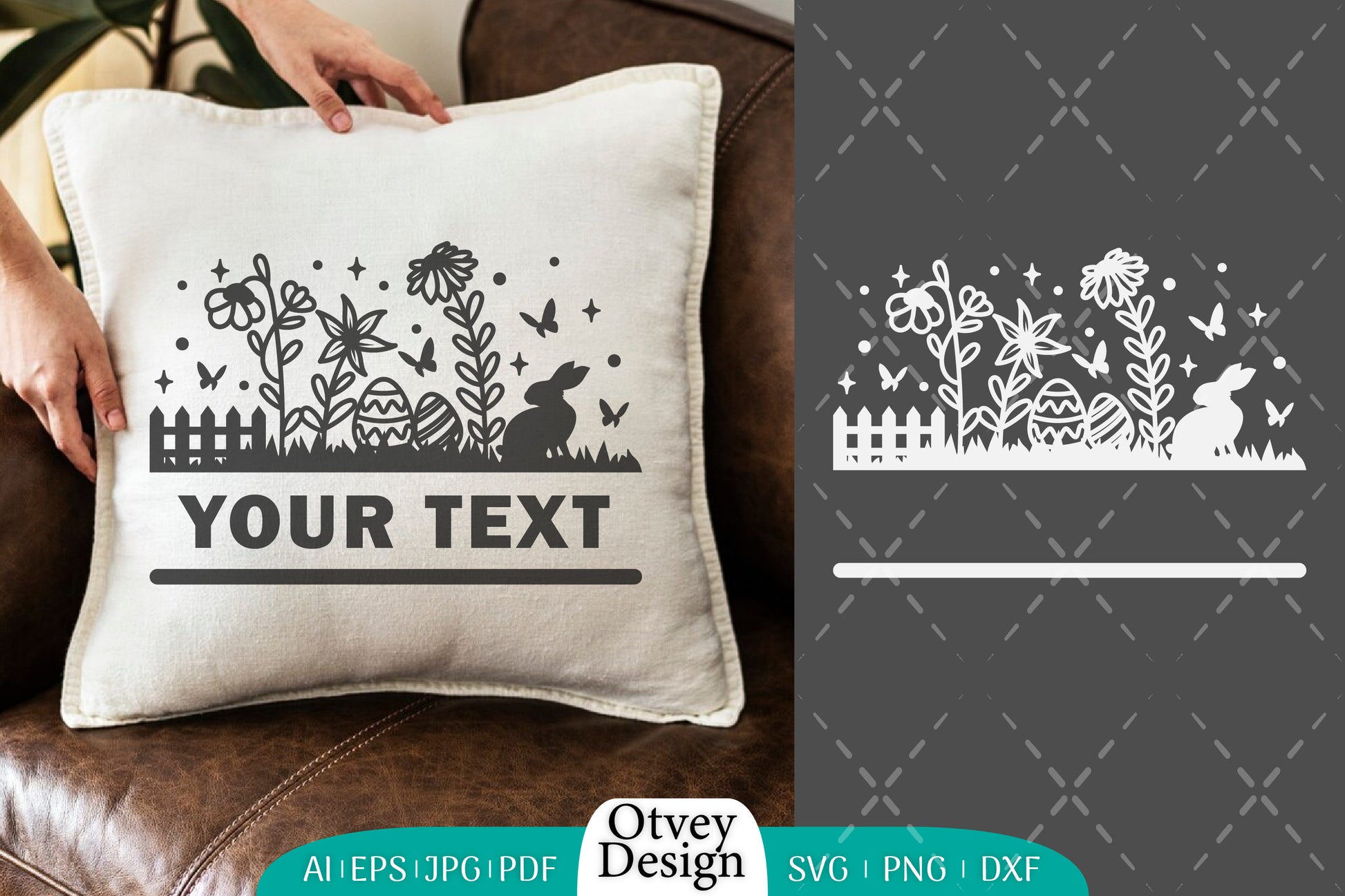 Easter Bunny Garden Scene SVG Bundle 14 - CraftNest - Digital Crafting and Art