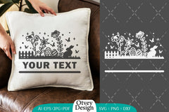 Easter Bunny Garden Scene SVG Bundle 14 - CraftNest - Digital Crafting and Art