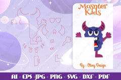 Monster Kids Corner Door Lasercut SVG Bundle 7 - CraftNest - Digital Crafting and Art