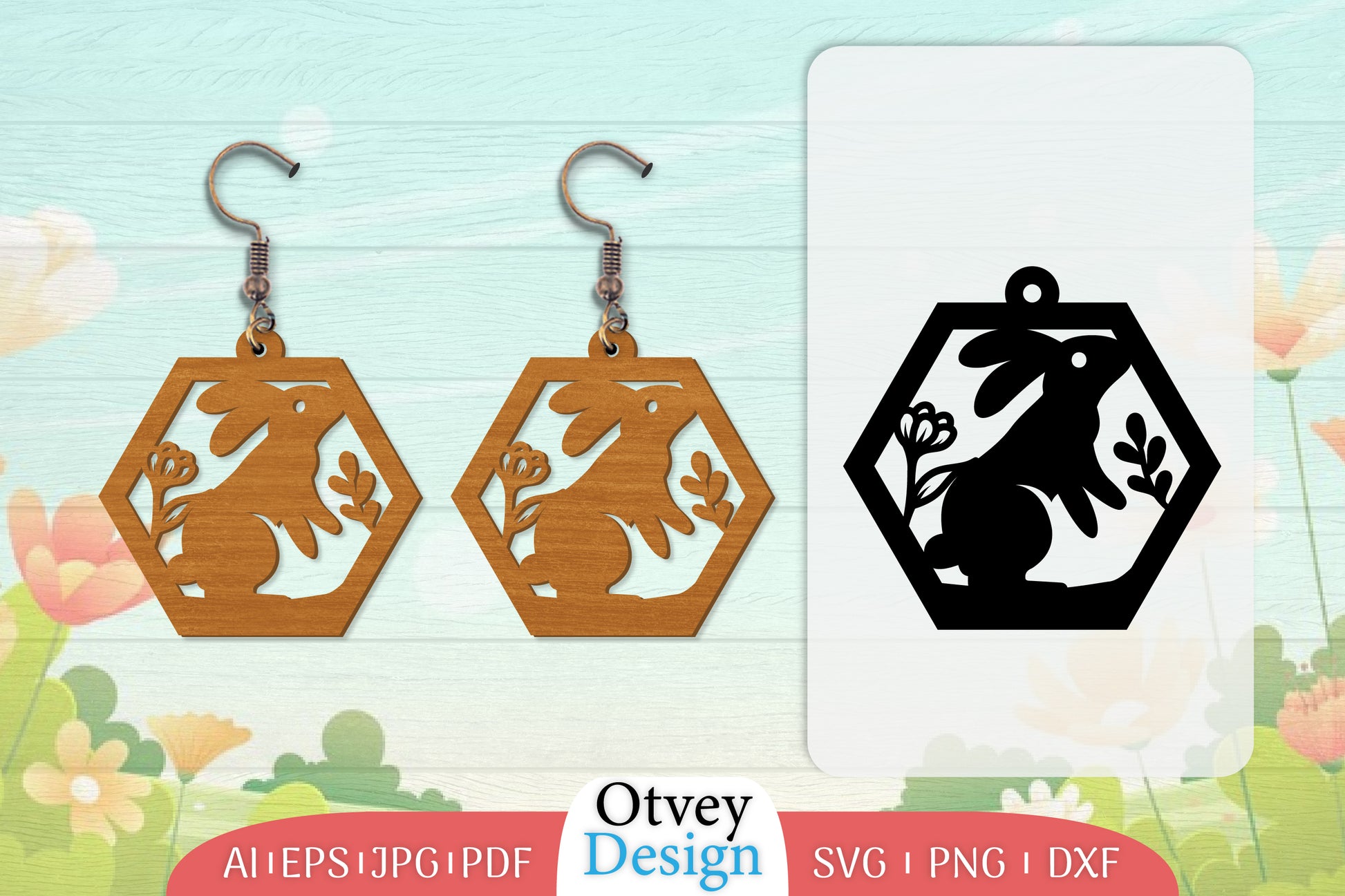 Earring Rabbit Lasercut SVG Bundle 79 - CraftNest - Digital Crafting and Art