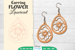 Earring Flower Lasercut SVG Bundle 51 - CraftNest - Digital Crafting and Art