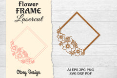 5 Frame Flower Lasercut SVG Bundle 7 - CraftNest - Digital Crafting and Art
