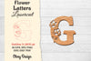 Flower Letters Laser Cut SVG Bundle