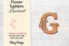 Flower Letters Laser Cut File SVG Bundle