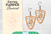 Earring Flower Lasercut SVG Bundle