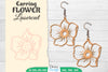 Earring Flower Lasercut SVG Bundle
