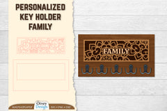 Personalized Key Holder Lasercut SVG Bundle 6 - CraftNest - Digital Crafting and Art