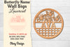 Butterfly Name Wall Art Sign SVG Bundle