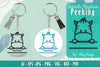 Animals Peeking Keychain SVG Bundle