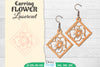 Earring Flower Lasercut SVG Bundle