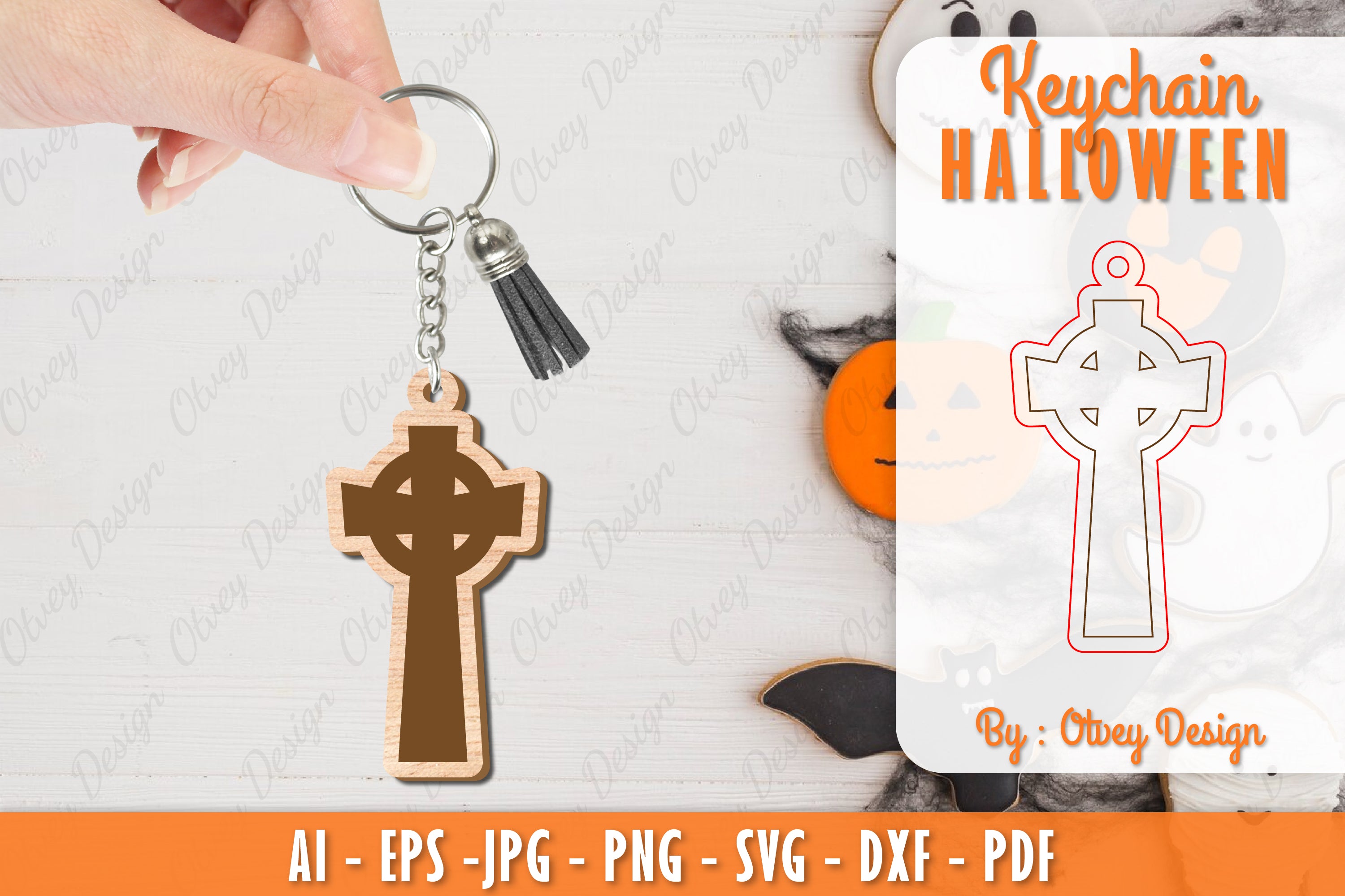 Keychain Halloween Lasercut SVG Bundle 28 - CraftNest - Digital Crafting and Art