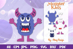 Monster Kids SVG Bundle 7 - CraftNest - Digital Crafting and Art