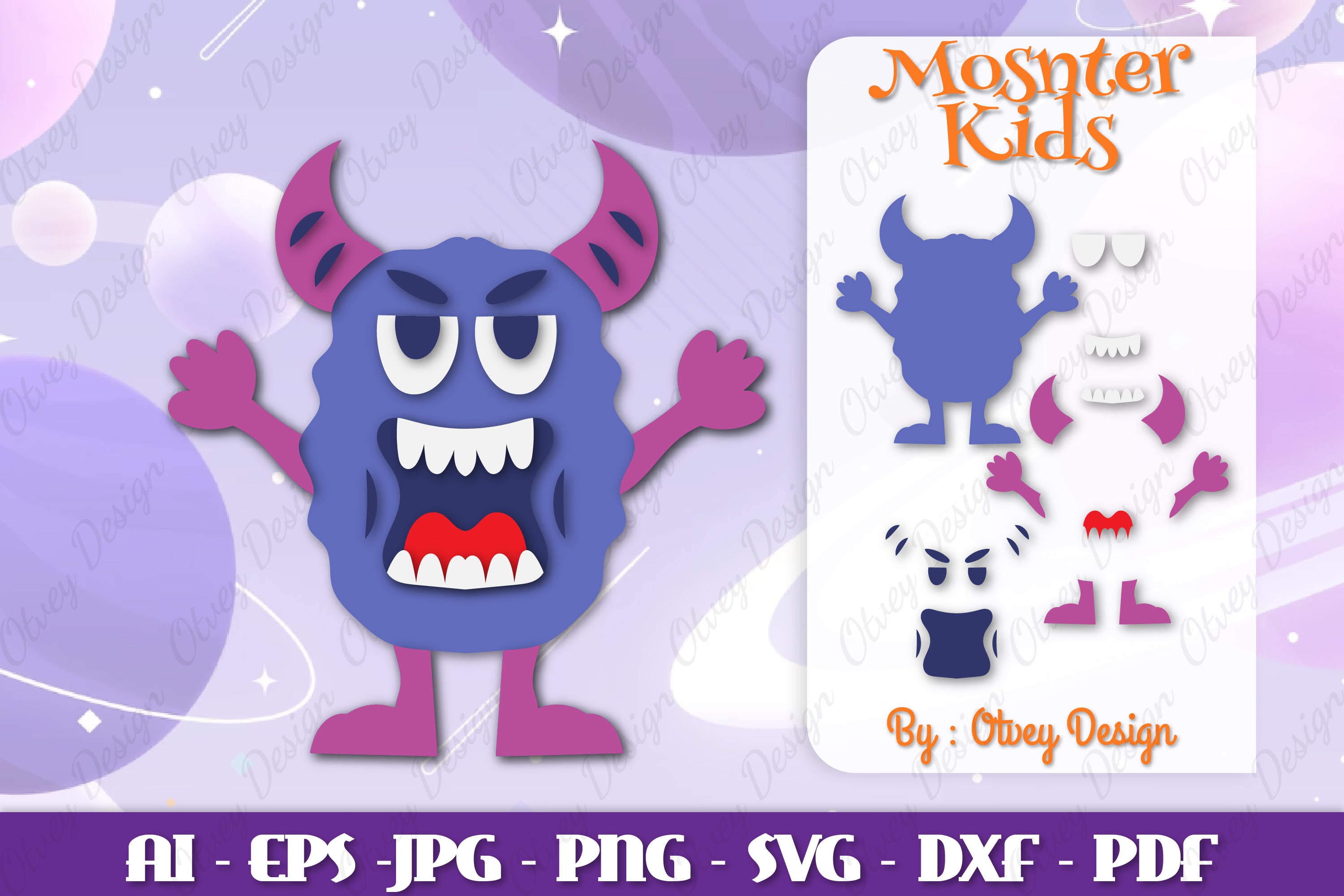Monster Kids SVG Bundle 7 - CraftNest - Digital Crafting and Art